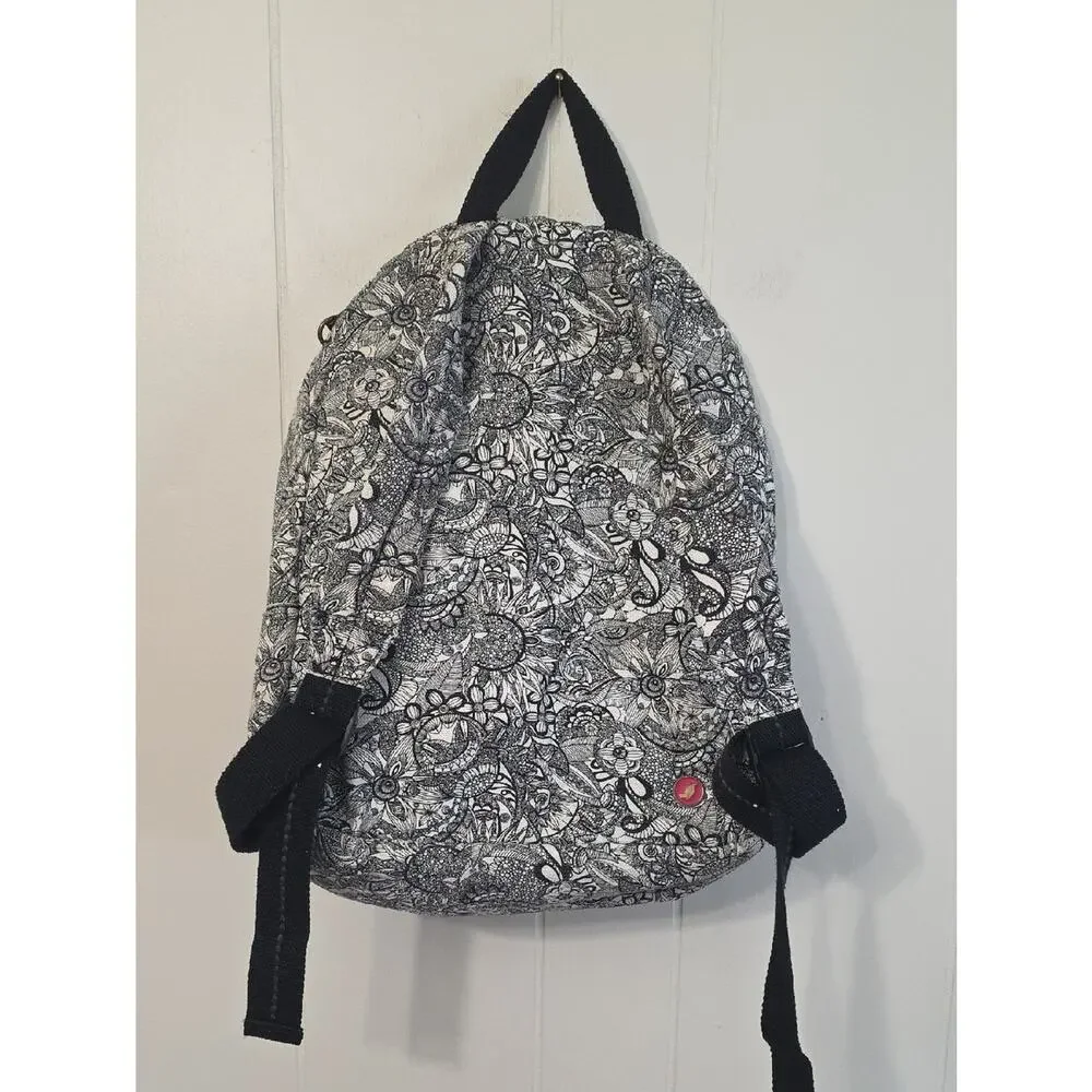 Sakroots Artist Circle Medium Black/White Spirit Desert Print Colorable Backpack